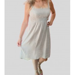 Vestido tirantes con goma