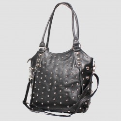 Bolso piel tachuelas